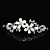  Gorgeous Alloy Elegant Rhinestone Wedding Jewelry Set Including Tiara,Necklace,Earrings