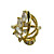  Luxurious Cubic Zirconia Platinum Plated Four Irregular Shape Fashion Ring (More Colors)