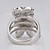  Gorgeous Cubic Zirconia 18K Gold Plated Leaf Fashion Ring