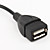  Cable OTG Micro USB para Teléfonos Android - Negro, 14 cm