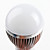  Ampoule LED Ronde Blanc Chaud (220V), E27 6W 550-650LM 3000-3500K