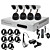  Ultra-Low-Preis 8CH CCTV DVR-Kit (H. 264, 4 Outdoor Wasserdicht & 4 Indoor-IR-Kameras)