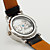  Men's Fashionable Style PU Analog Mechanical Wrist Watch (Black)