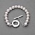  Bracciale in argento moda donna placcato Pearl