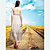  Bøhmen chiffon elegant strand kjole