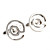  lettre @ boutons de manchette
