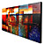  met de hand geschilderde abstracte olieverf met gestrekte frame - set van 5