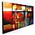  met de hand geschilderde abstracte olieverf met gestrekte frame - set van 5