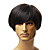  Capless Fashion Men's Short Black Straight Hair Wig