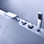  Contemporary Tub Faucet with Stainless Steel Spout + Hand Shower