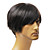  Capless Fashion Men's Short Black Straight Hair Wig