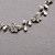  schöne tschechische Strass-Legierung überzogen Hochzeit Halskette und Ohrringe Schmuck-Set