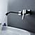  Sprinkle® - contemporaneo cascata ottone rubinetto lavabo bagno (montaggio a parete) con pop-up rifiuti