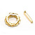  Gorgeous Alloy With Rhinestones Round Brooch