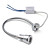  3W 170LM 6500K White LED Flexible Neck Mirror Light Bulb with LED Driver (85~265V)
