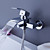  faucet banheira contemporânea cachoeira - montagem em parede