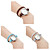  Analoge Damen Uhr, Quartz, mit Perlenbesetztem Schmuck Armband im Schnur Design (Verschiedene Farben)