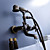  Antique Inspired Tub Faucet with Hand Shower (Antique Brass Finish)