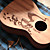 Rainie - (CC-02) High-Grand Solid Acacia Koa Concert Ukulele with Gig Bag/Tuner (Coffee Tatoo)
