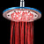  Contemporary Chrome 7 Colors Changing LED Shower Faucet Head of 8 inch