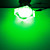  3W Green Light Acrylic Crystal LED Ceiling Bulb (85-265V)