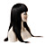  Mono Top High Quality Human Hair Long Black Straight Hair Wig