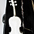  4/4 Satin White Violin with Bow/Rosin/Shoulder Rest