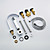  Sprinkle® by Lightinthebox - Contemporary Brass Tub Faucet with Hand Shower - Chrome Finish