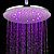  7 Colors Changing LED Contemporary Chrome Shower Faucet Head of 12 inch