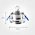  3W 110LM RGB Light Crystal Ceiling Lamp LED Bulb (AC 85-265V)