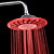  7 Colors Changing LED Chrome Contemporary Shower Faucet Head of 8 inch