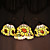  Tiffany Lampadari di vetro con 3 luci in Design Sunflower