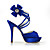  Satin Stiletto Heel Platform With Satin Flower Wedding Party Women's Shoes