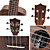  Rainie - (CC-03) High-Grand Solid Acacia Koa Concert Ukulele with Gig Bag/Tuner (Coffee Tatoo)