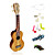  Yadars - (YS-AC12) High-Grade Solid Koa Soprano Ukulele with Gig Bag/String/Picks/Capo
