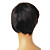  Capless korte synthetische aard look zwart krullend haar pruik