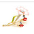  Beautiful Alloy With Rhinestones Flower Brooch