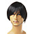  Capless Short High Quality Synthetic Black Curly Hair Wig