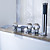  Waterfall Tub Faucet with Hand Shower (Chrome Finish)