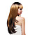  capless extra long synthétique de haute qualité pleine perruque blonde cheveux raides