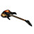  Derulo - profesjonell crossbones Stratocaster elektrisk gitar med bag / stropp / hakke / kabel / whammy bar