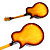  Derulo - (jazz gitaar) high-grade maple hollowbody electirc gitaar met tas / riem / picks / kabel / whammy bar