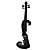  cozart - (ml014) 4/4 jujube dele elektrisk violin med case / bue / rosin / kabel / batteri (svane form)