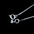  Fine Jewelry Lovely Zircon Butterfly Sterling Silver Necklace