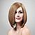  Capless 100% Human Hair Medium Long Brown Straight Wig