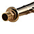  Country Single Handle Brass Bathroom Sink Faucet Ti-PVD Finish