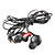  Fashion Music In-Ear Headphones,Black,Red