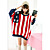  fashion ons vlag print los breiwerk