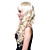  Capless Charming Long Wave Golden Blonde Wig Full Bang