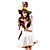 Sexy Women’s Magician/Mad Hatter Halloween Costume(6 Pieces)